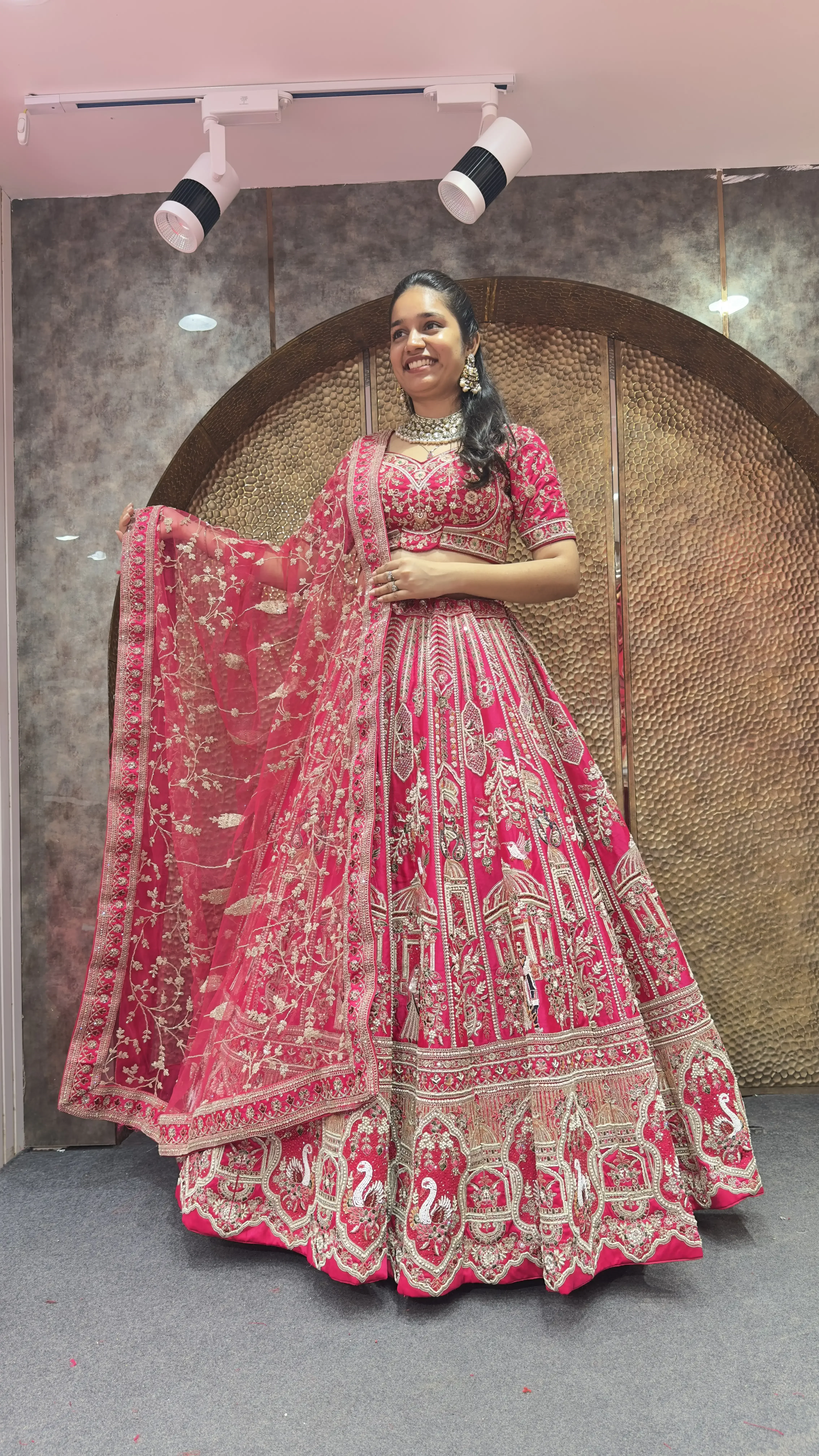 Latest Pink Bridal Lehenga